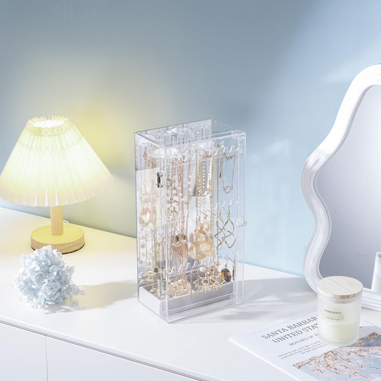 Acrylic Dust-proof Jewelry Storage Case