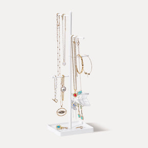 jewelry display stand white