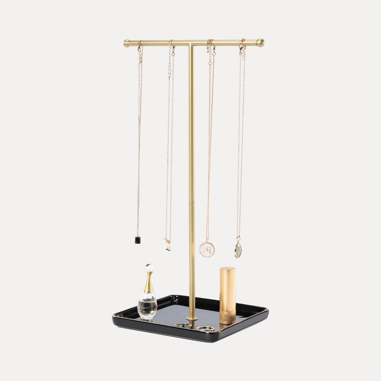 Necklace Display Stand with Ceramic Base Tray