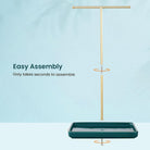 Necklace Display Stand with Ceramic Base Tray