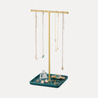 Necklace Display Stand with Ceramic Base Tray