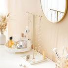 Necklace Display Stand with Ceramic Base Tray