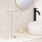 Necklace Display Stand with Ceramic Base Tray