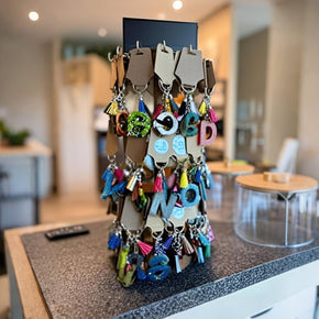 4 Tier Wooden Rotating Bracelet Display Stand