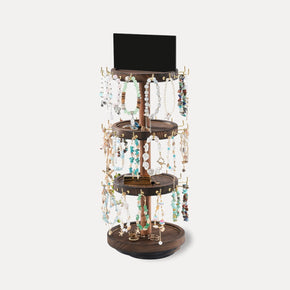 4 Tier Wooden Rotating Bracelet Display Stand