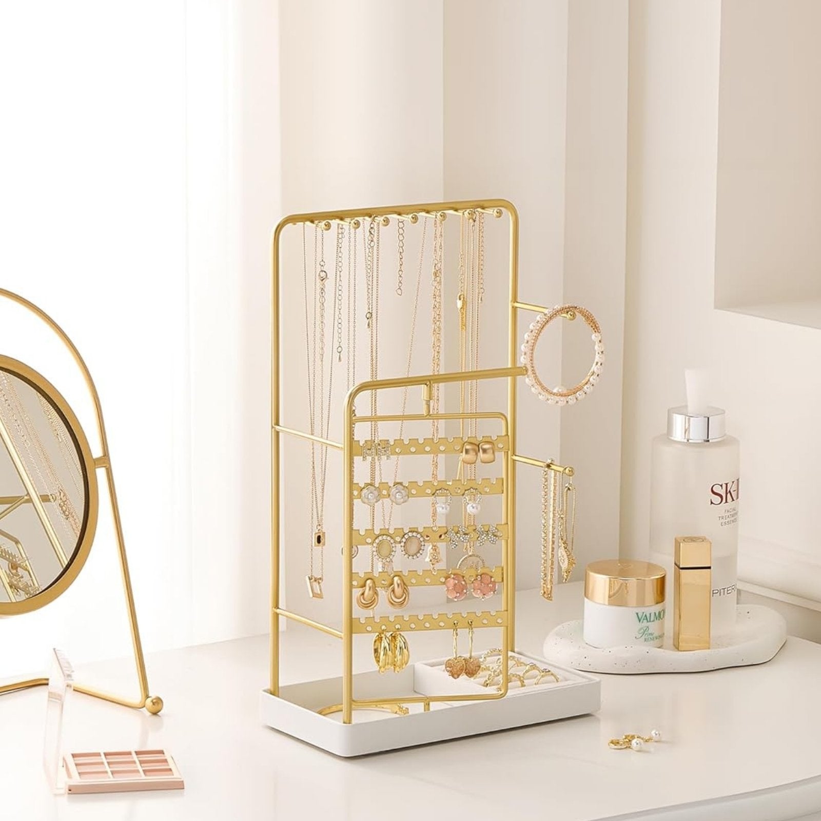 360° Rotating Jewelry Organizer Display Stand