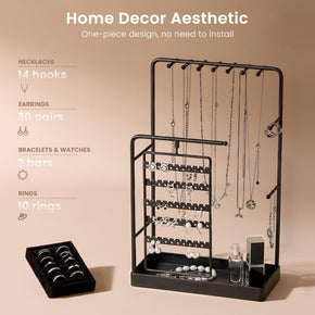 360° Rotating Jewelry Organizer Display Stand