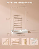 360° Rotating Jewelry Organizer Display Stand