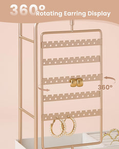 360° Rotating Jewelry Organizer Display Stand