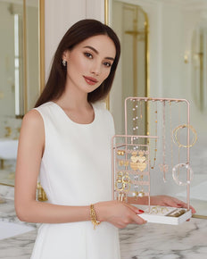 360° Rotating Jewelry Organizer Display Stand