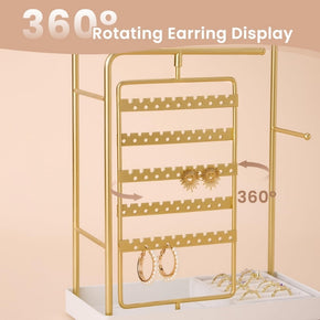 360° Rotating Jewelry Organizer Display Stand