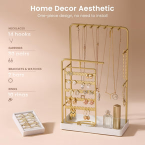 360° Rotating Jewelry Organizer Display Stand