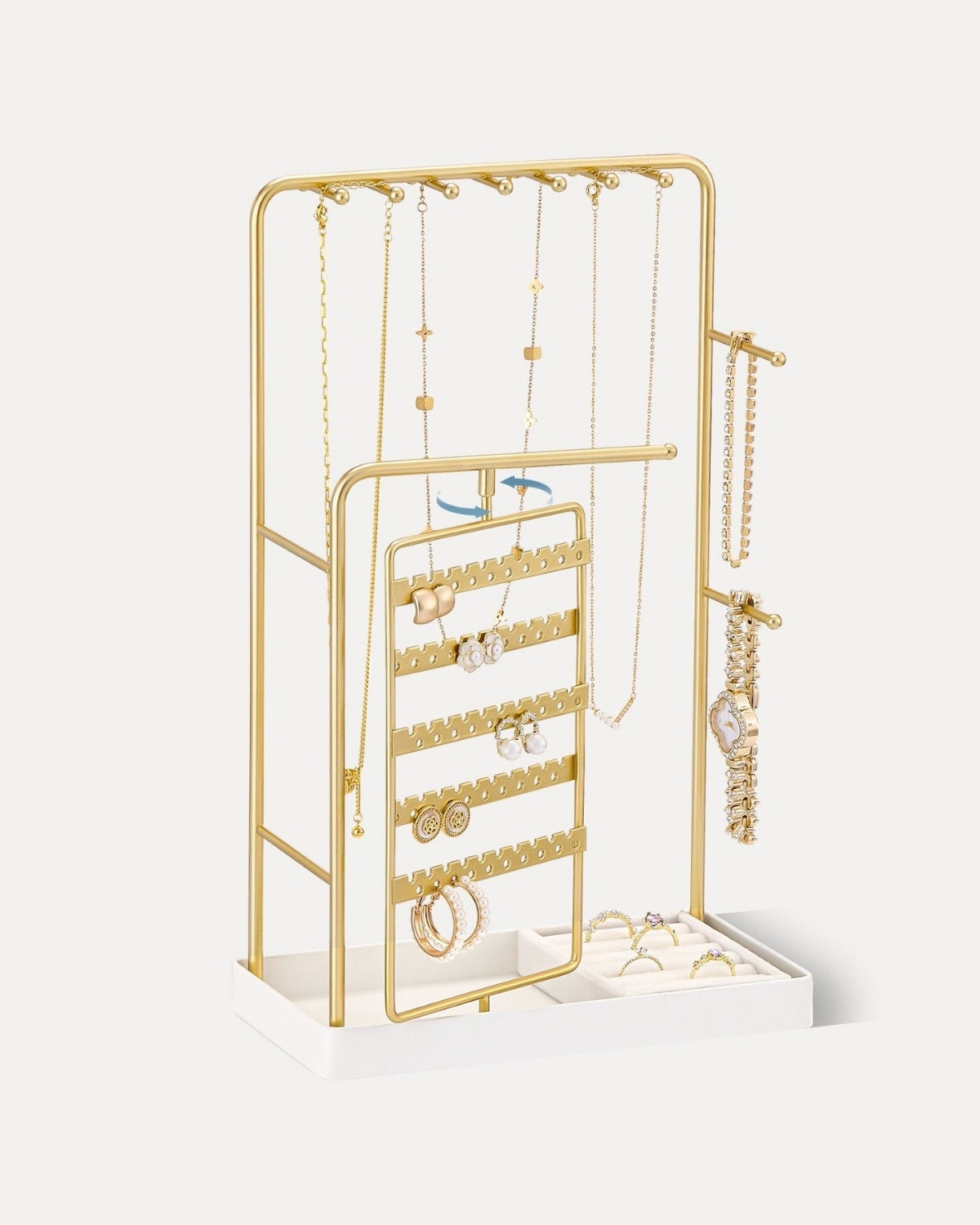 360° Rotating Jewelry Organizer Display Stand