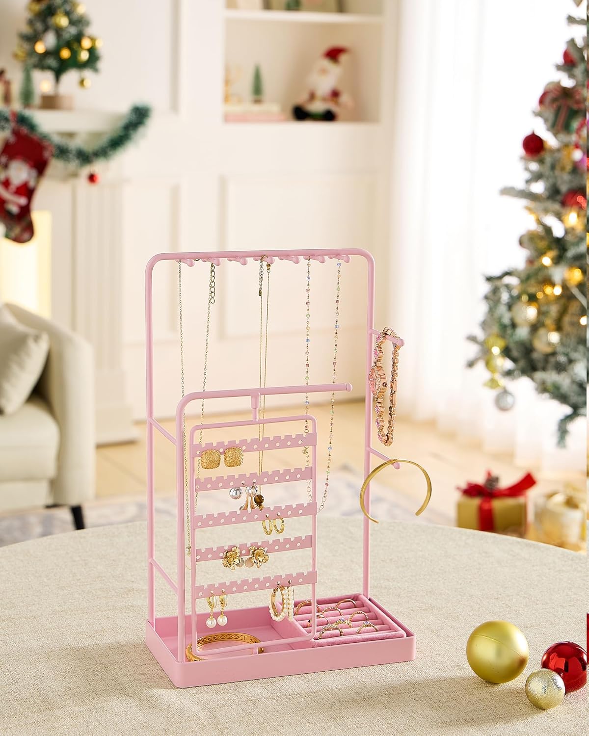 360° Rotating Jewelry Organizer Display Stand