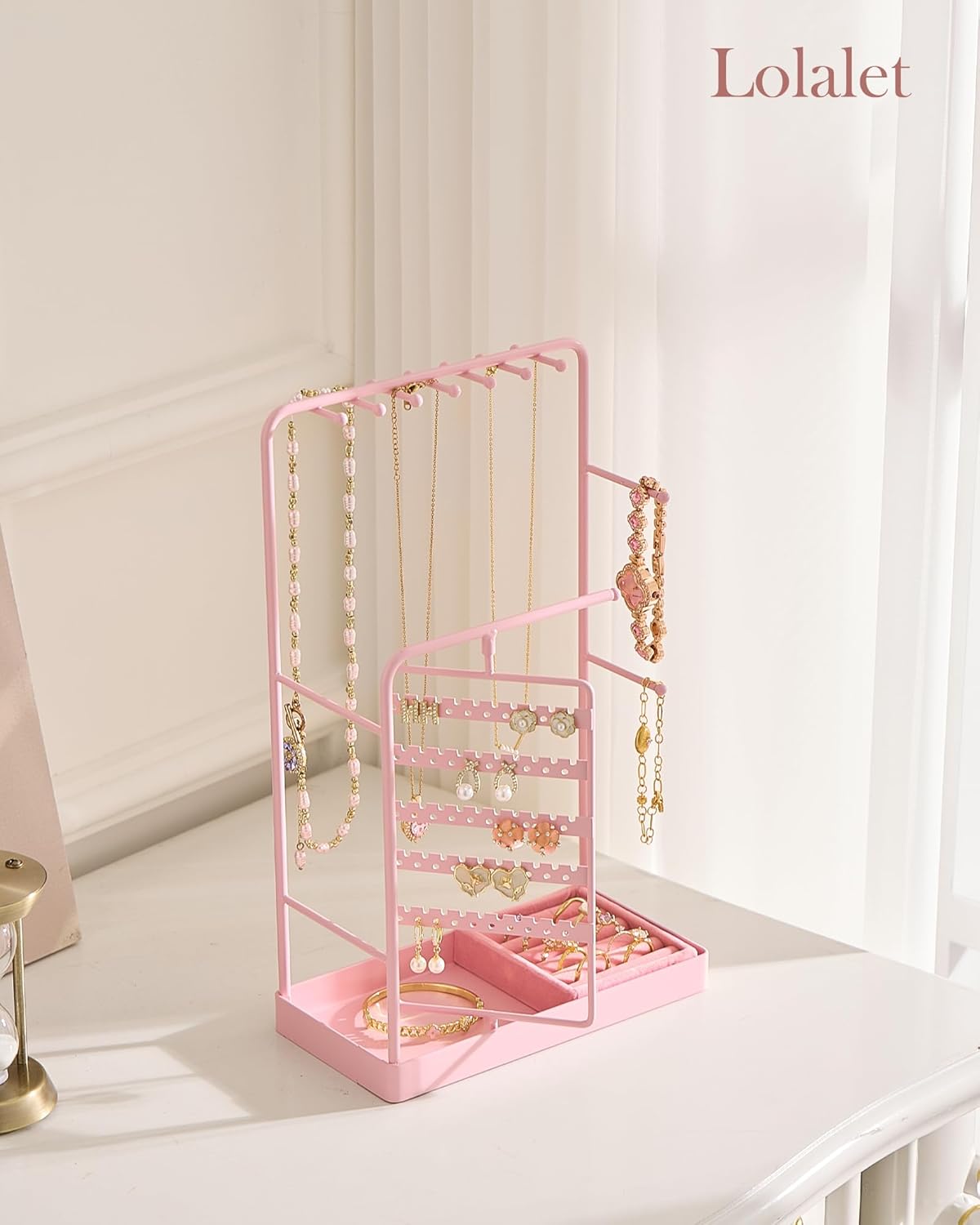 360° Rotating Jewelry Organizer Display Stand