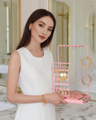 360° Rotating Jewelry Organizer Display Stand