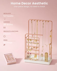 360° Rotating Jewelry Organizer Display Stand