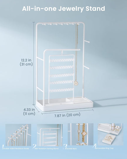 360° Rotating Jewelry Organizer Display Stand
