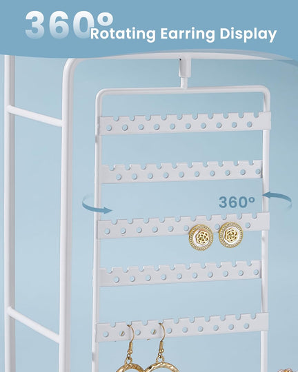 360° Rotating Jewelry Organizer Display Stand
