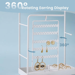 360° Rotating Jewelry Organizer Display Stand
