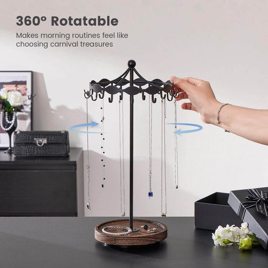 Rotating Necklace Holder Stand