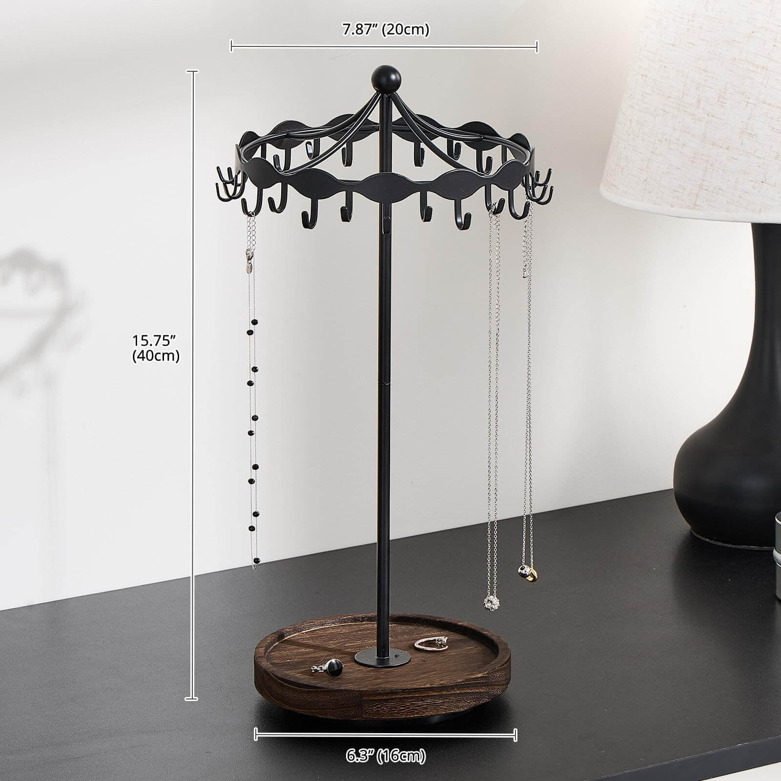 Rotating Necklace Holder Stand