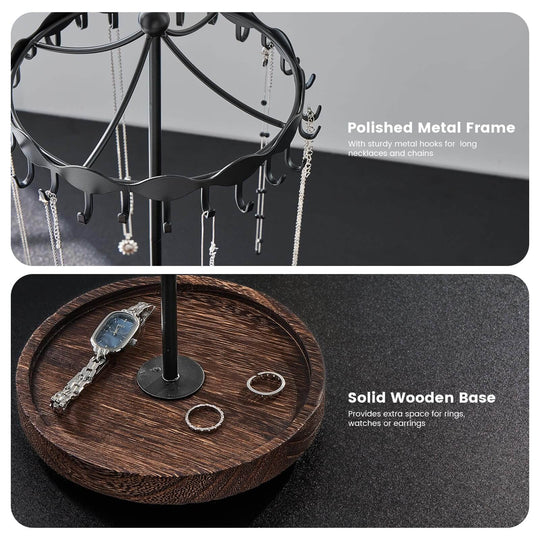 Rotating Necklace Holder Stand