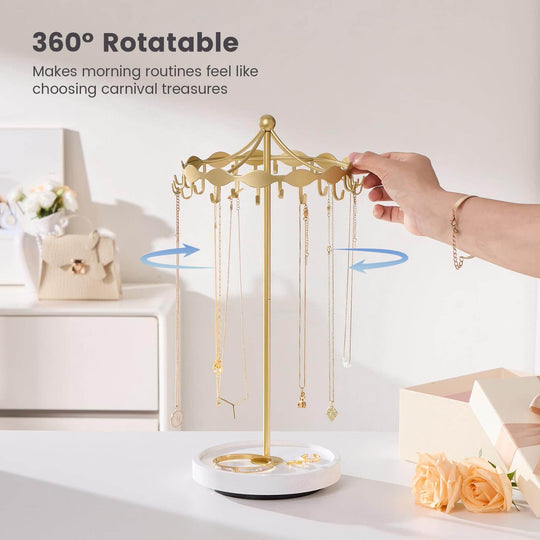 Rotating Necklace Holder Stand