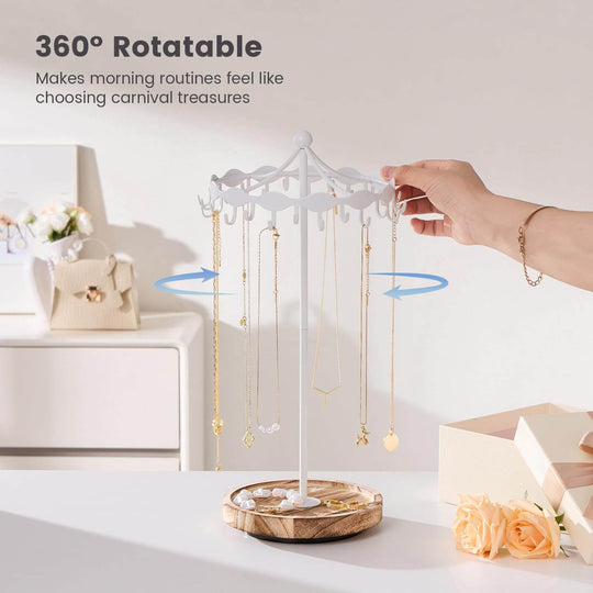 Rotating Necklace Holder Stand
