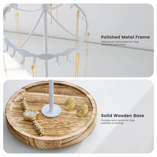 Rotating Necklace Holder Stand