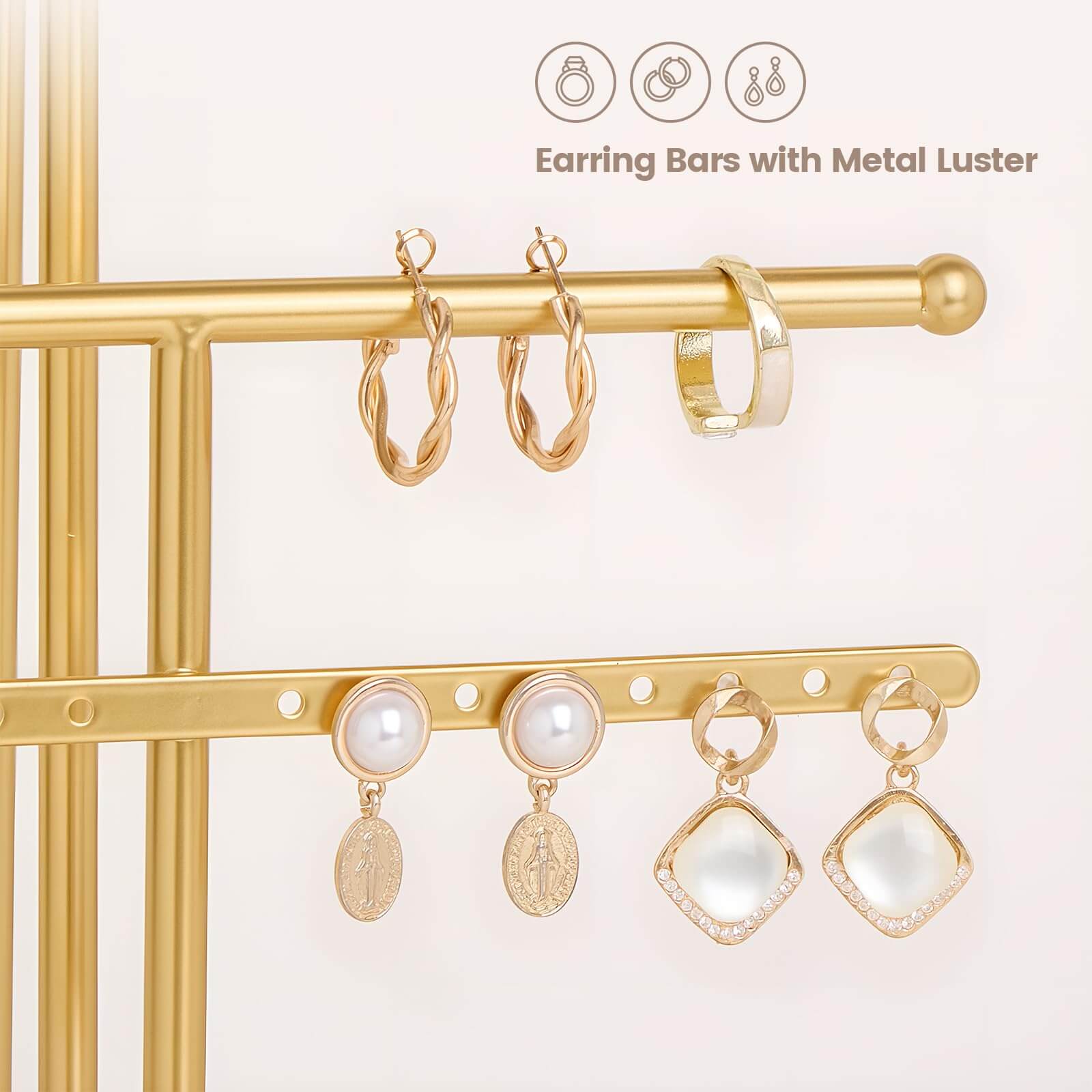 5 Tiers Jewelry Organizer and Storage Rack