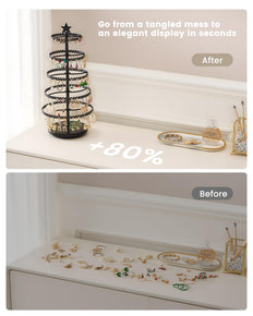 Christmas Tree-shaped Rotating Jewelry Display Stand