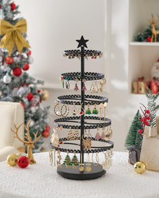Christmas Tree-shaped Rotating Jewelry Display Stand