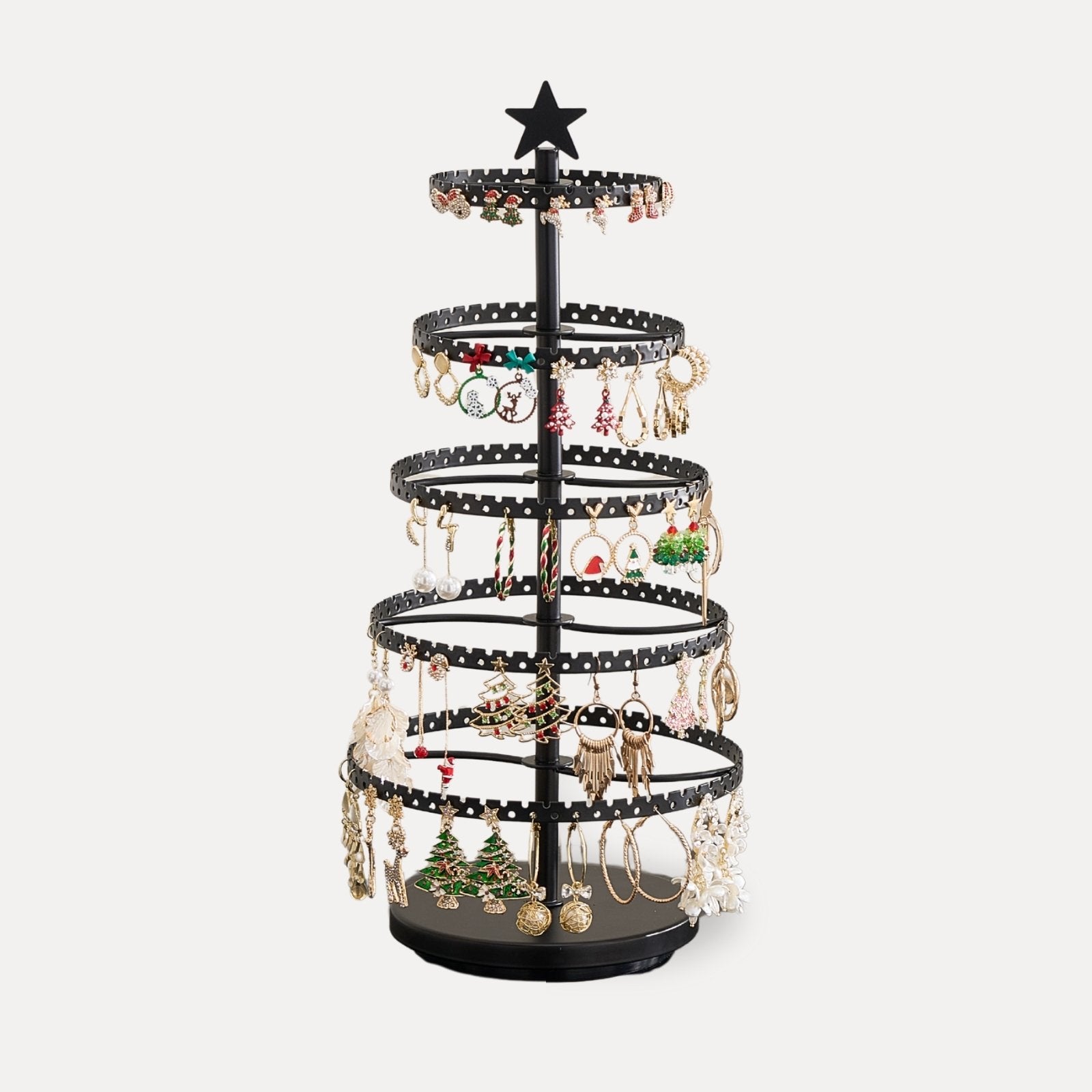 Tree-shaped Rotating Jewelry Display Stand