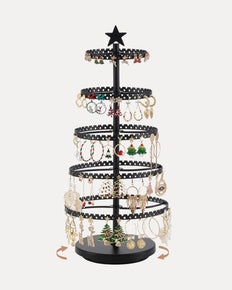 Christmas Tree-shaped Rotating Jewelry Display Stand