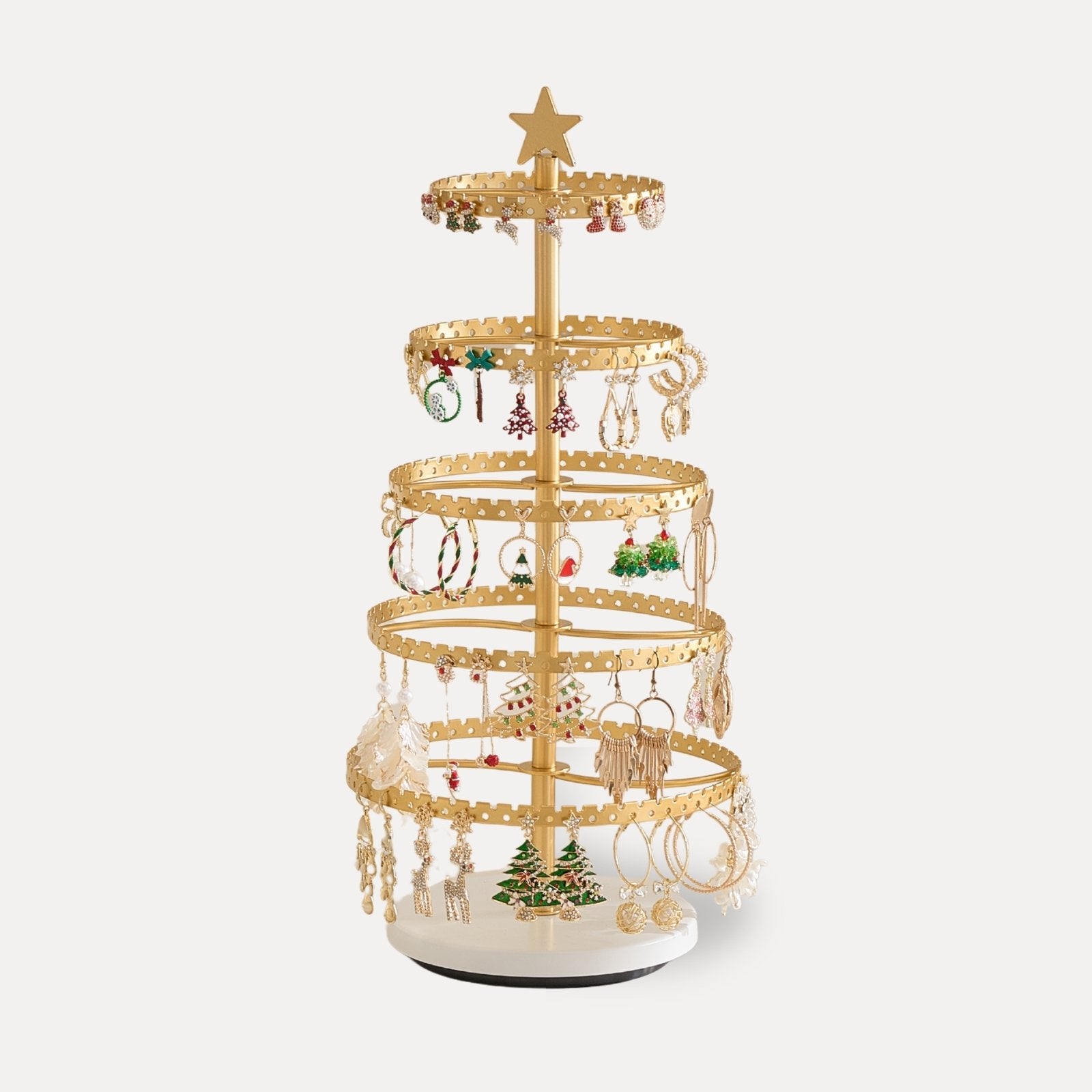 Tree-shaped Rotating Jewelry Display Stand