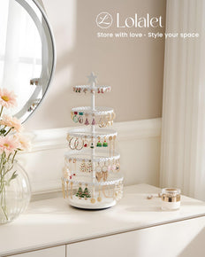 Christmas Tree-shaped Rotating Jewelry Display Stand