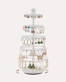 Christmas Tree-shaped Rotating Jewelry Display Stand