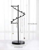 Helix-shaped Metal Jewelry Organizer Display Stand