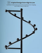 Helix-shaped Metal Jewelry Organizer Display Stand