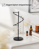 Helix-shaped Metal Jewelry Organizer Display Stand