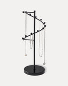 Helix-shaped Metal Jewelry Organizer Display Stand