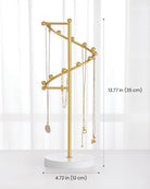 Helix-shaped Metal Jewelry Organizer Display Stand