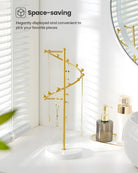 Helix-shaped Metal Jewelry Organizer Display Stand