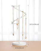 Helix-shaped Metal Jewelry Organizer Display Stand