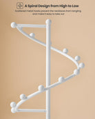 Helix-shaped Metal Jewelry Organizer Display Stand