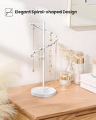 Helix-shaped Metal Jewelry Organizer Display Stand