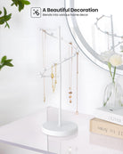 Helix-shaped Metal Jewelry Organizer Display Stand