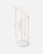Helix-shaped Metal Jewelry Organizer Display Stand