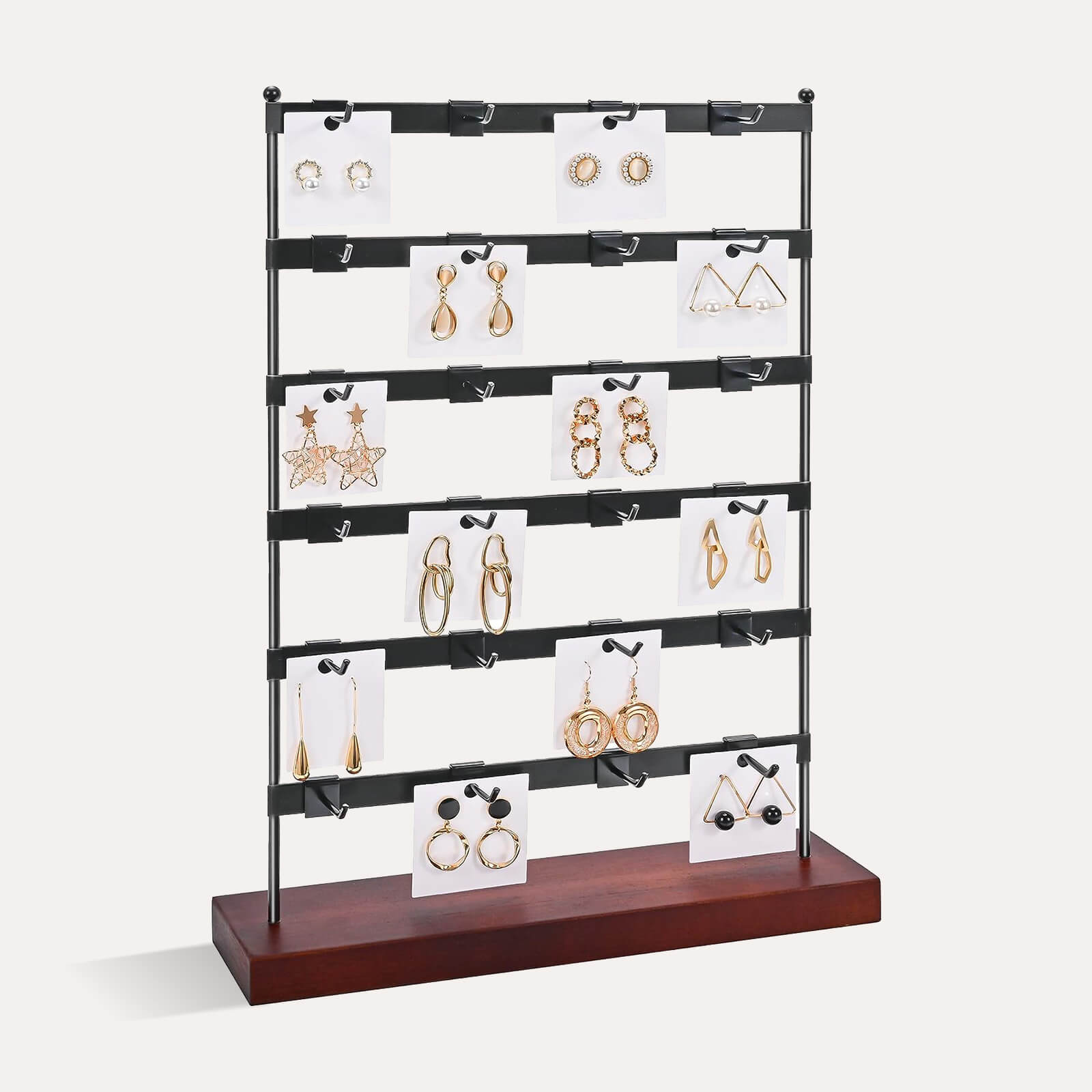 Earring Display Stand for Selling with 24 Hooks